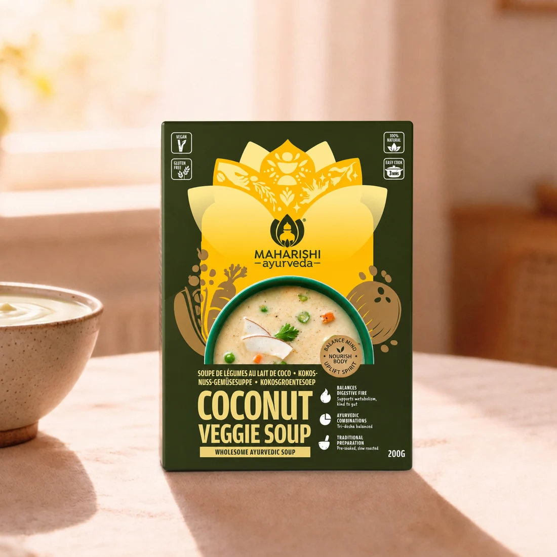 Coconut Veggie Soup 200 g (5 x 40 g), Maharishi Ayurveda