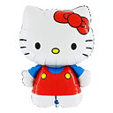 Hello Kitty Folie Ballong 35 cm - Röd