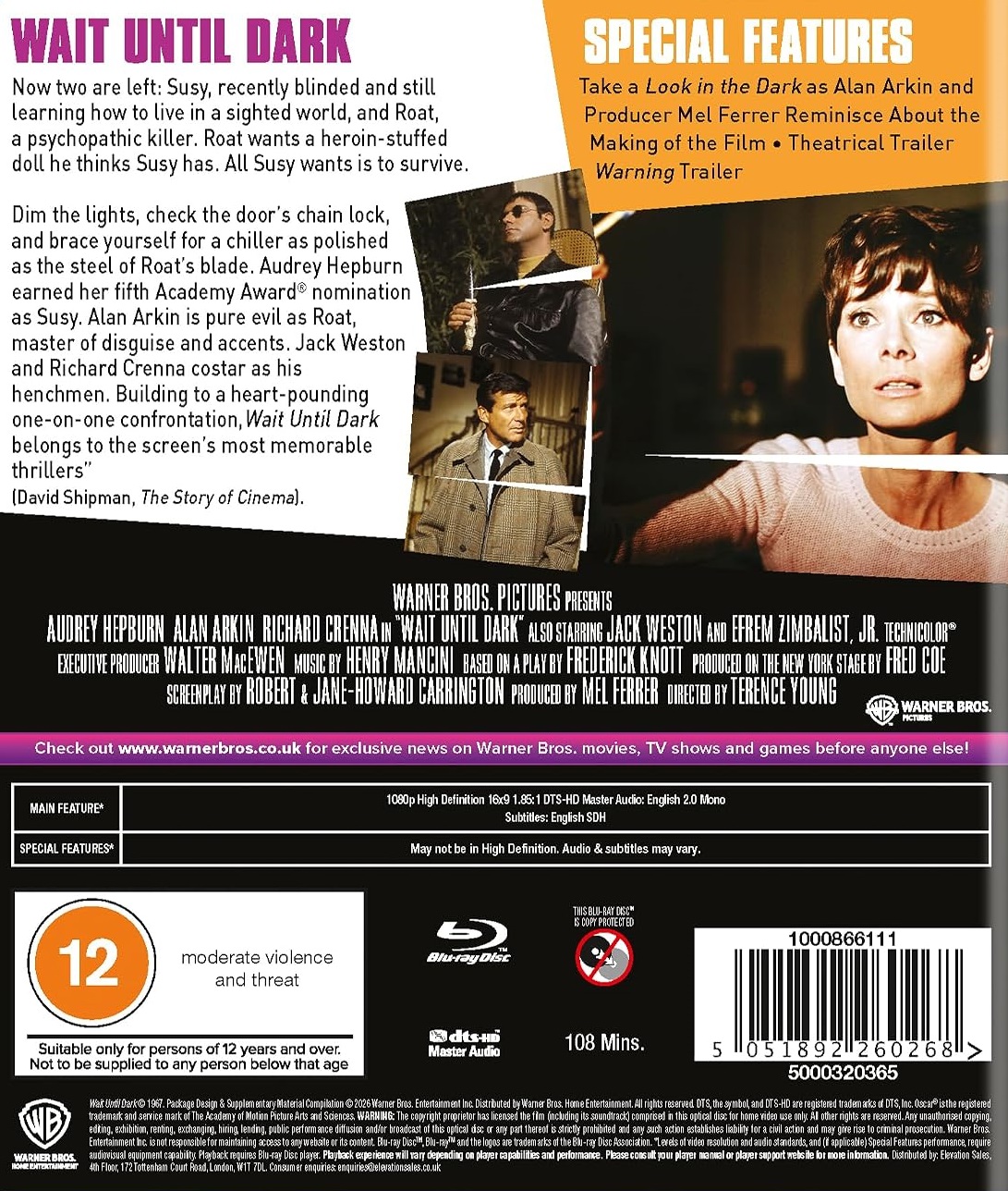 Wait Until Dark (ej svensk text) (Blu-ray) - 2