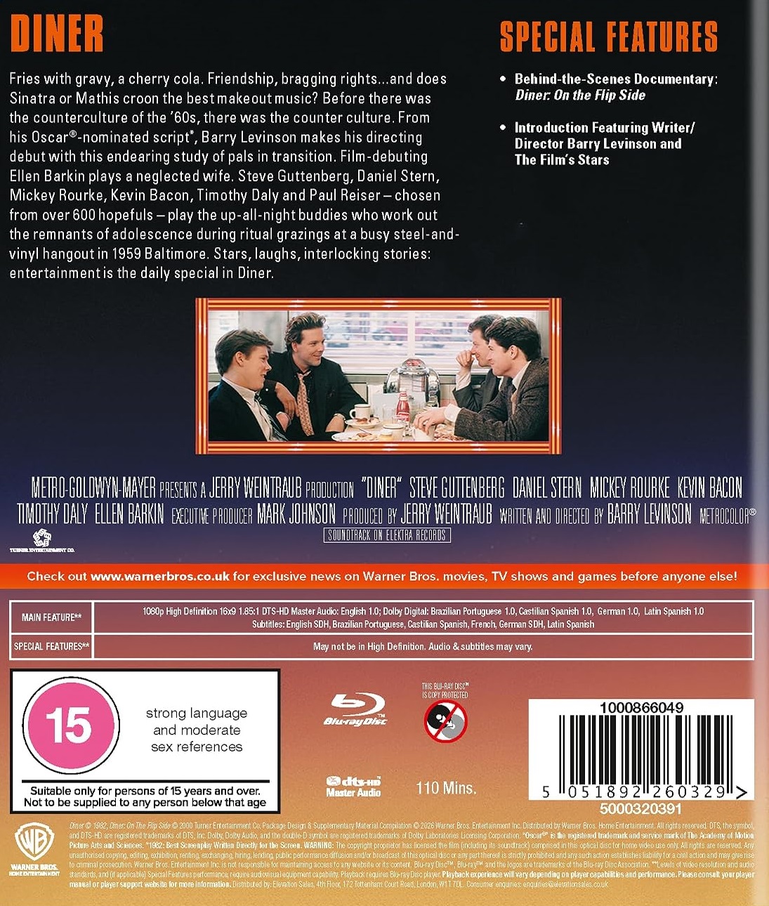 Diner (ej svensk text) (Blu-ray) - 2