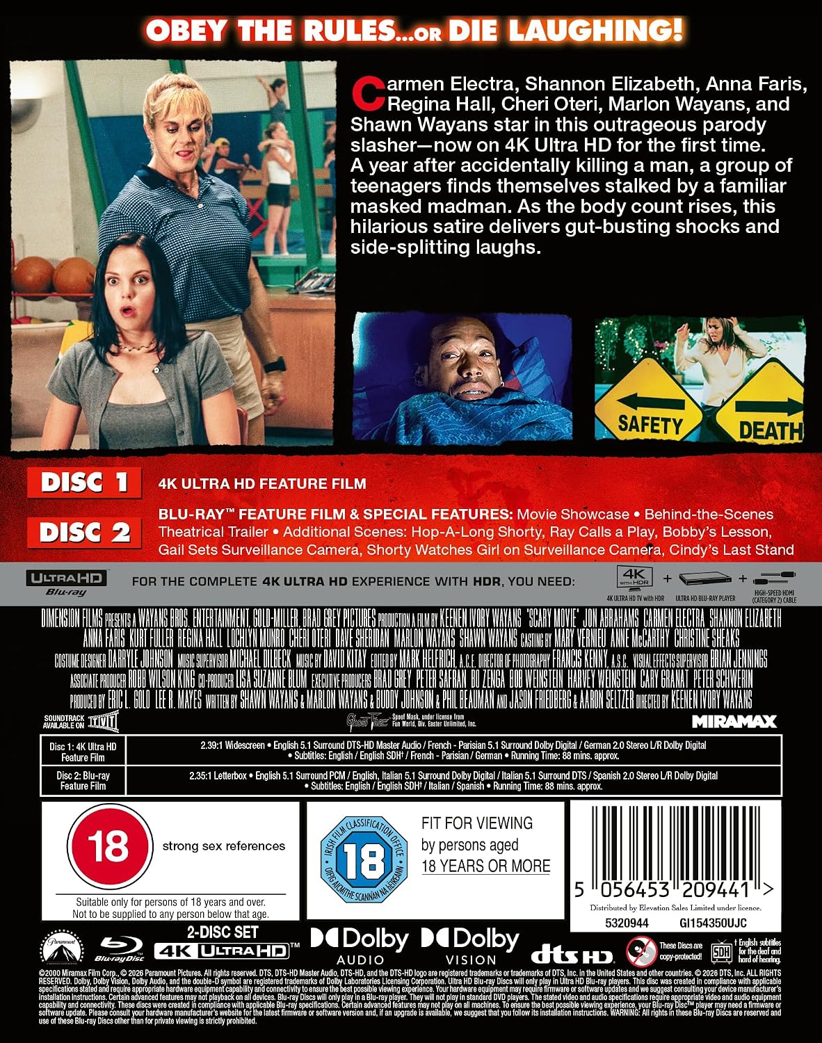Scary Movie (Limited Edition Steelbook) (ej svensk text) (4K Ultra HD + Blu-ray) - 2