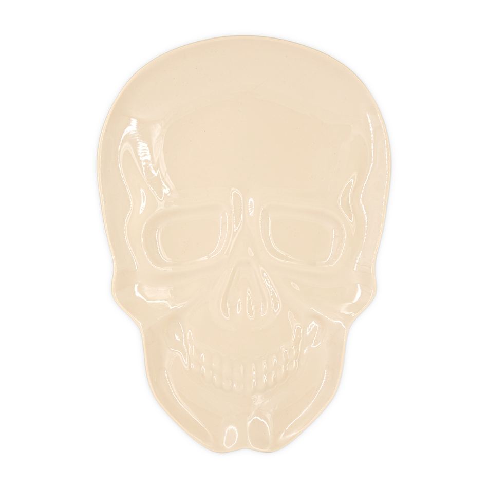 Dödskalleformat serveringsfat till Halloween 33 cm