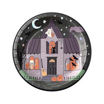 Halloween papptallrikar Spooky Friends 18 cm 6-pack