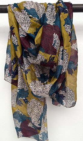 Sand silkescarf XL