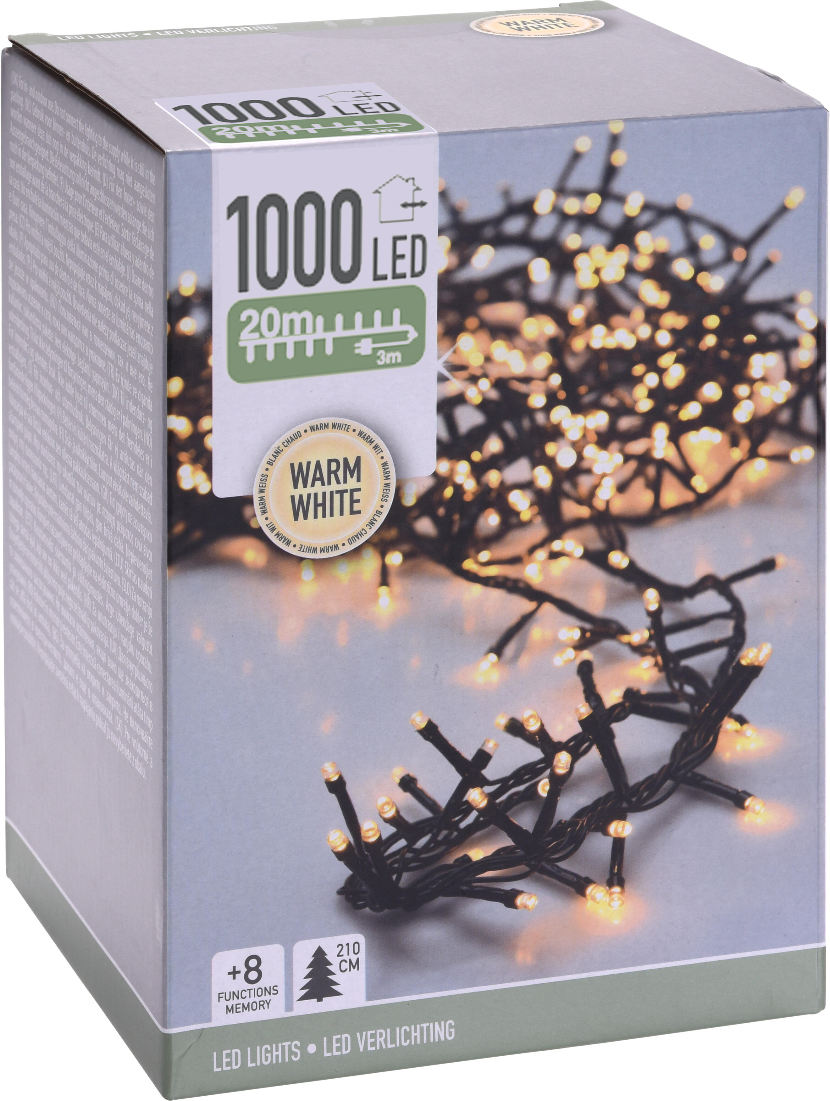 Istappsslinga 360 LED inom- utomhus - varmvit - 2