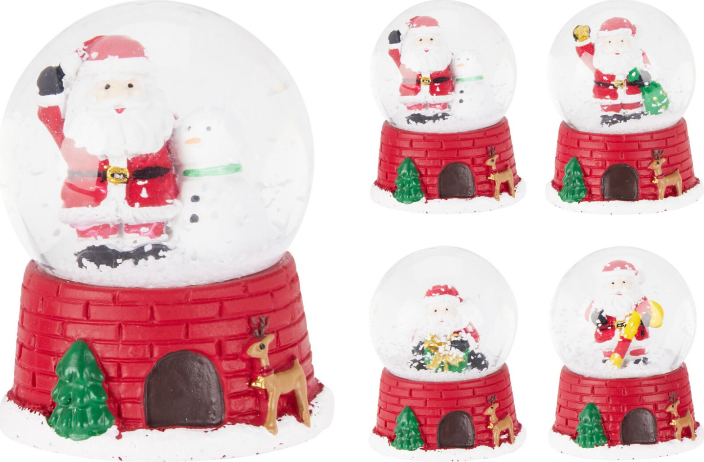 Snöglob tomte 4,5cm