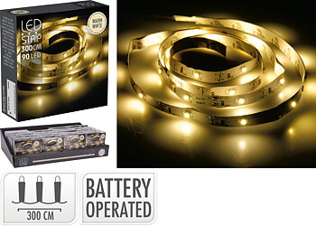 LED-list 3m varmvit