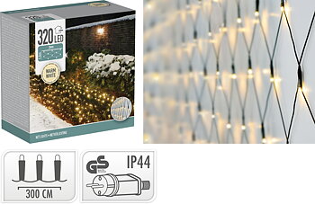 Ljusnät 320 LED varmvit