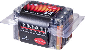 Batterier ALKALINE AA 24PCS