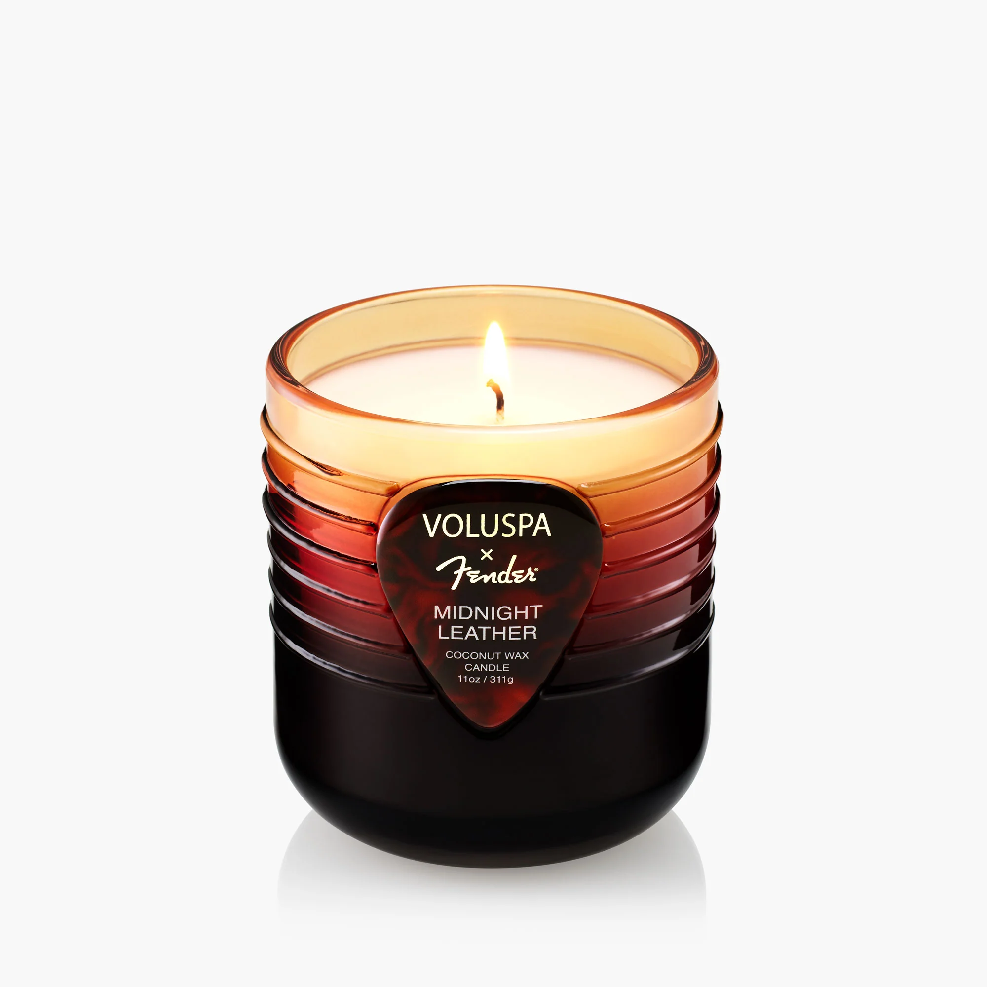 Voluspa Fender Midnight Leather Boxed Candle - 2