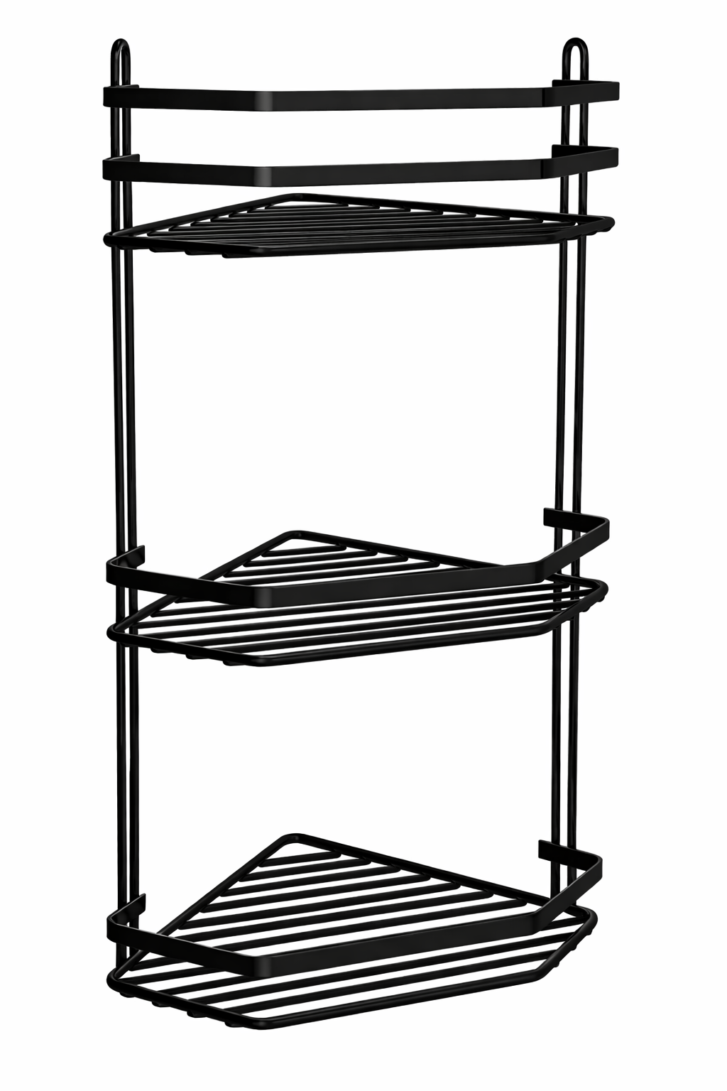Wire Basket Corner - Triple - Matt Black