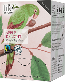 Life by Follis Apple Delight Rainforest Fairtrade - Tepåsar 20-pack