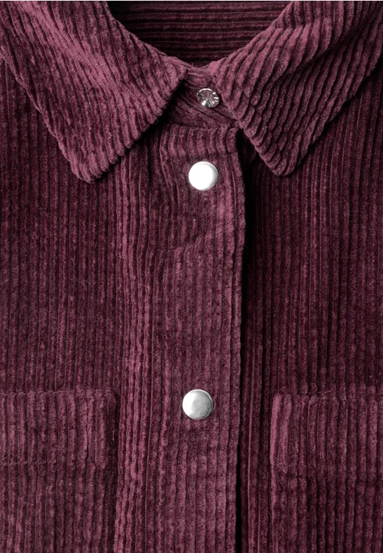 Vinröd Manchesterskjorta Rustic Rouge - 6
