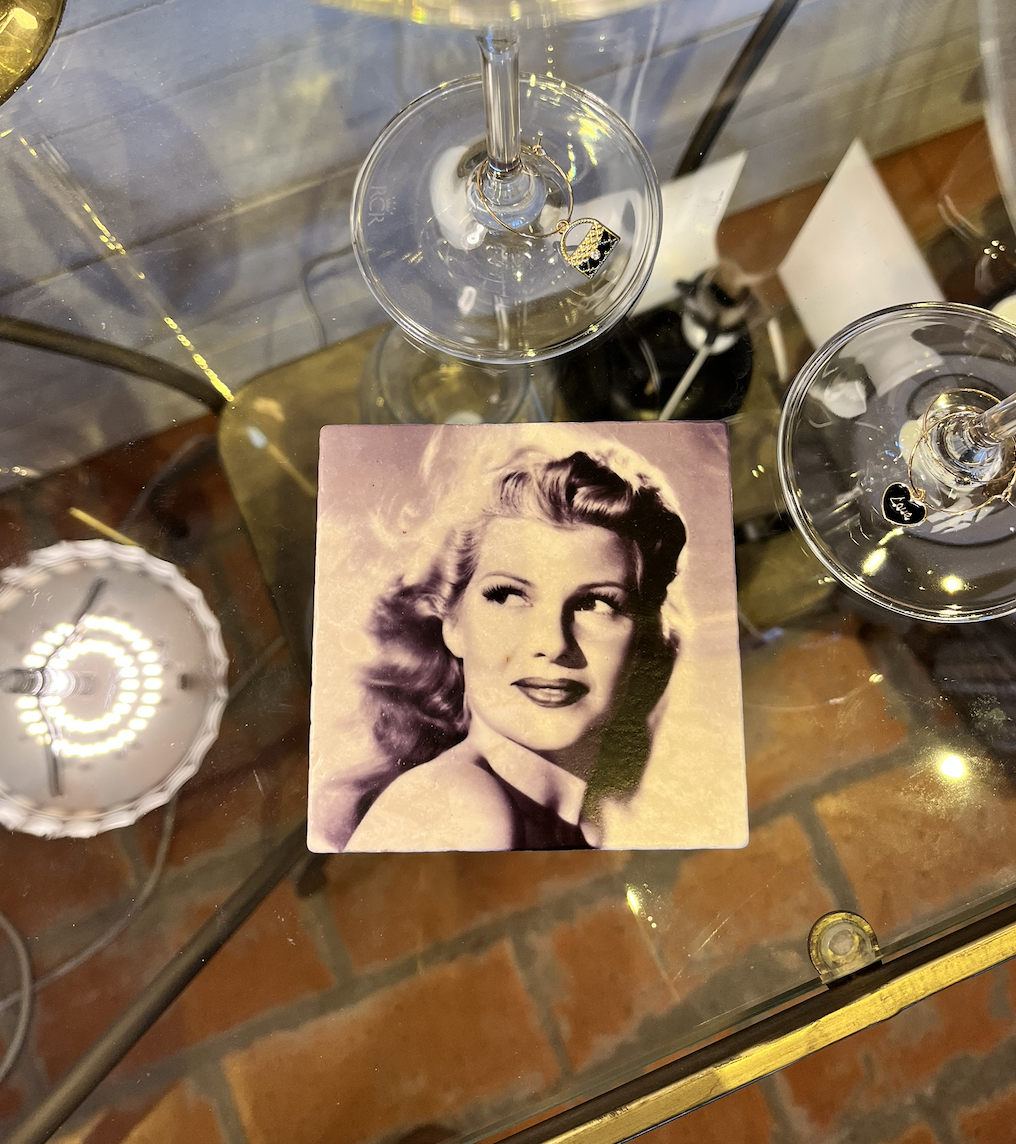 Glasunderlägg - Rita Hayworth - Gilda - 2