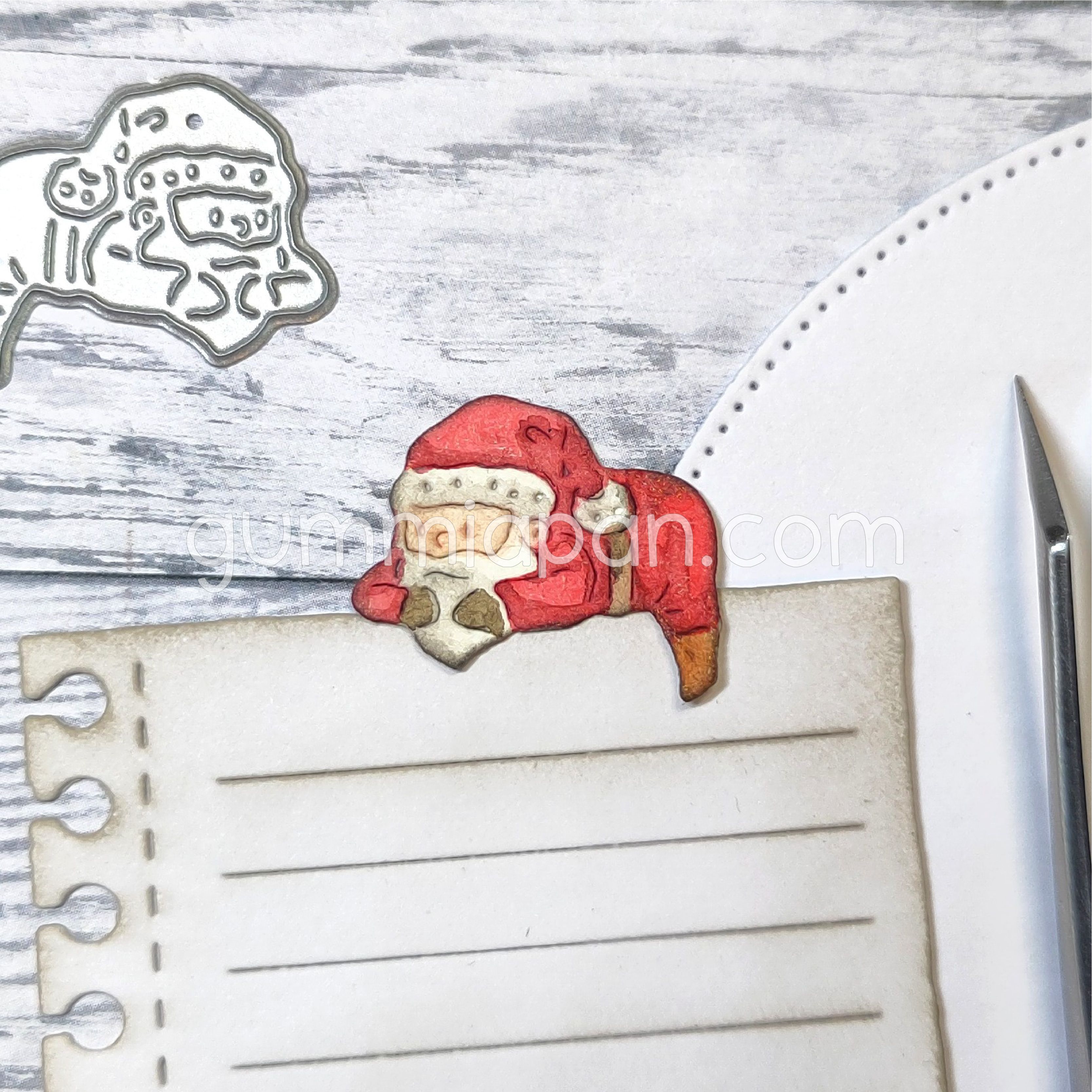 Gummiapan dies - Liggande tomte