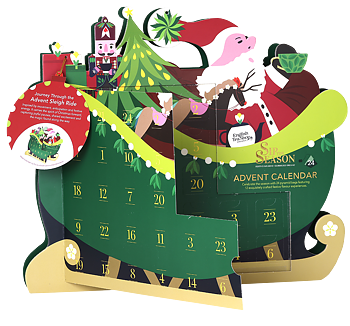 English Tea Shop Tekalender - Santa Sleigh Ekologisk 2026
