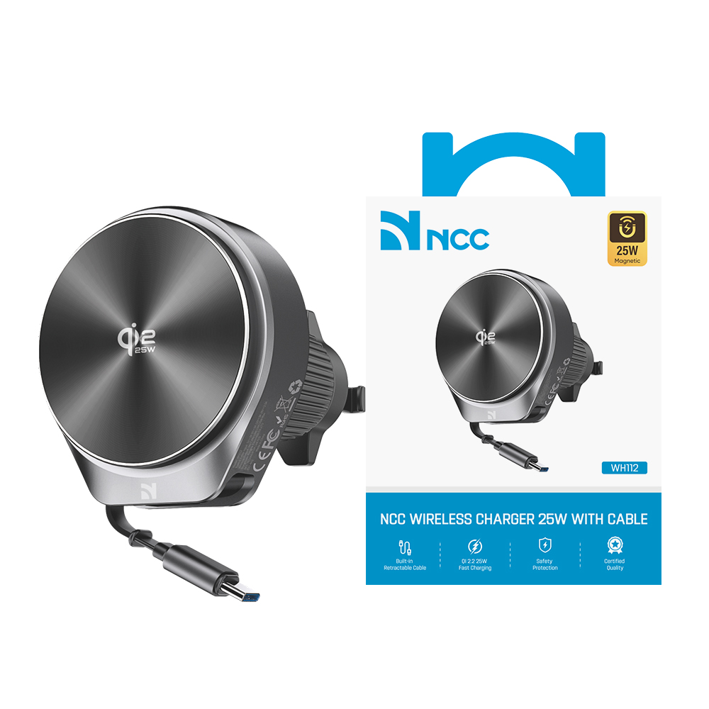 WH112 NCC Magnetic Wireless Car Charger