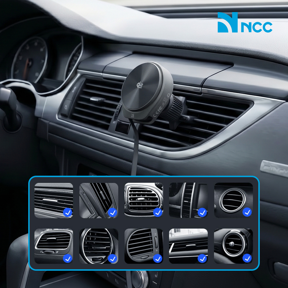 WH112 NCC Magnetic Wireless Car Charger - 10