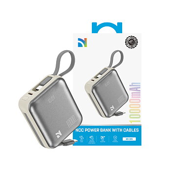 AS-181 BX Series  10000mAh 22.5W Own Line Power Display Light Gray