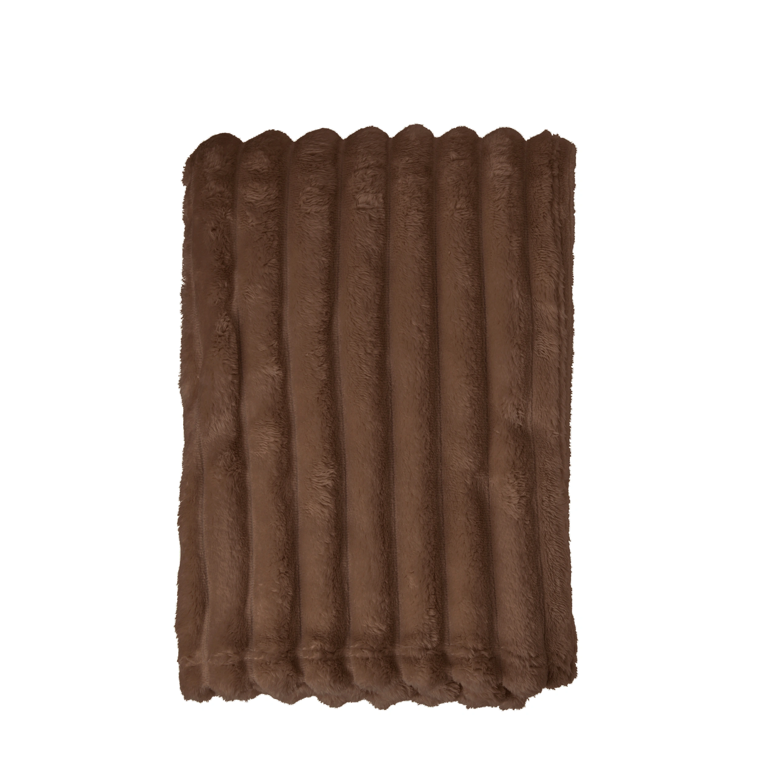 Soft & Cozy Chunky Brown Throw Blanket 125x150 cm - 3