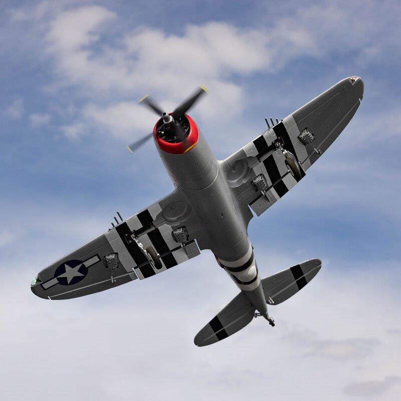 E-flite Micro P-47 Thunderbolt 625mm BNF Basic with AS3X+ and SAFE Select - 6