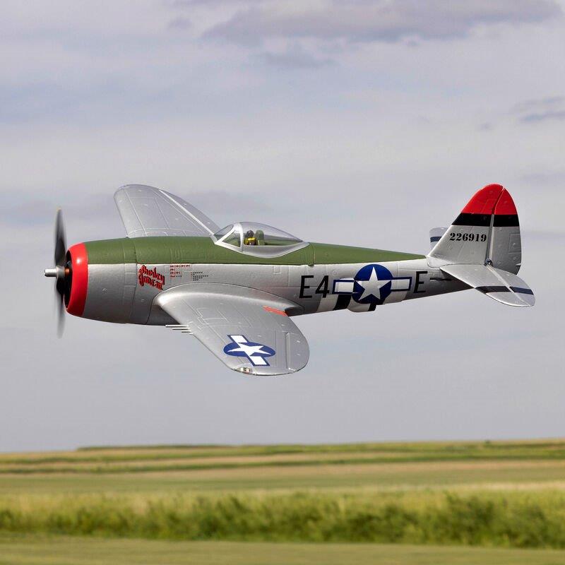 E-flite Micro P-47 Thunderbolt 625mm BNF Basic with AS3X+ and SAFE Select