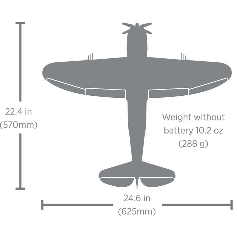E-flite Micro P-47 Thunderbolt 625mm BNF Basic with AS3X+ and SAFE Select - 37