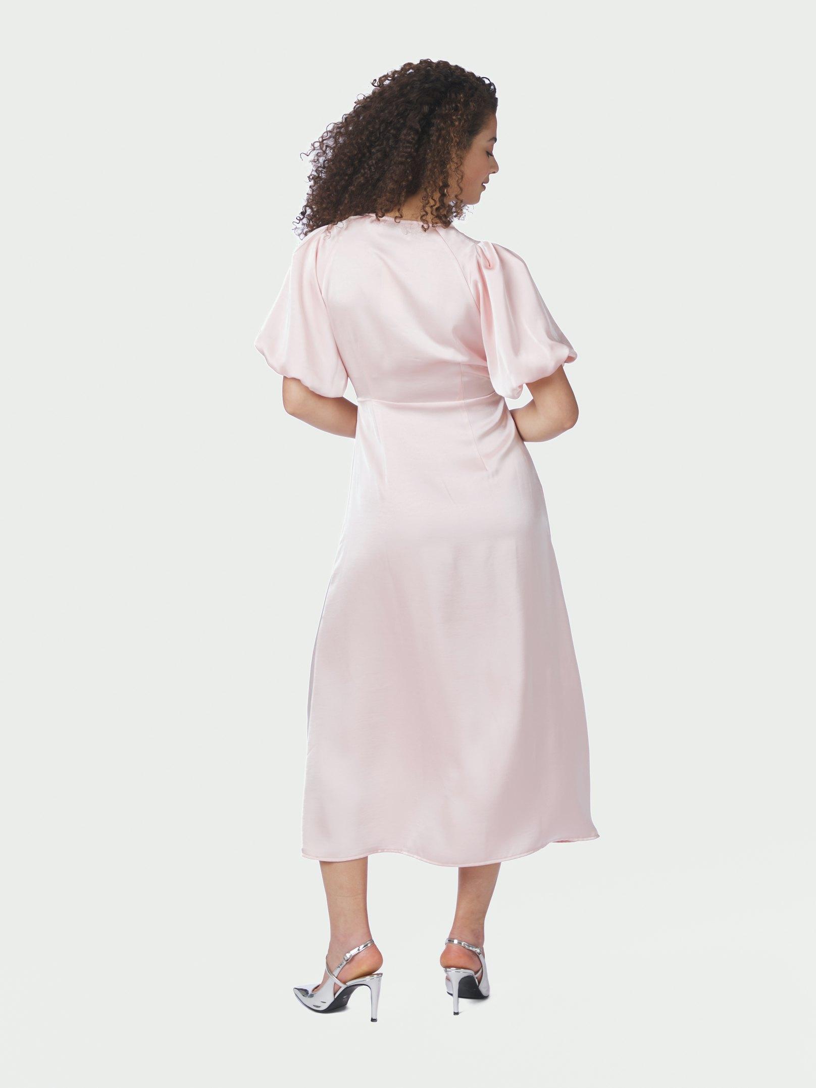 Illana Heavy Sateen Dress Light pink - 4