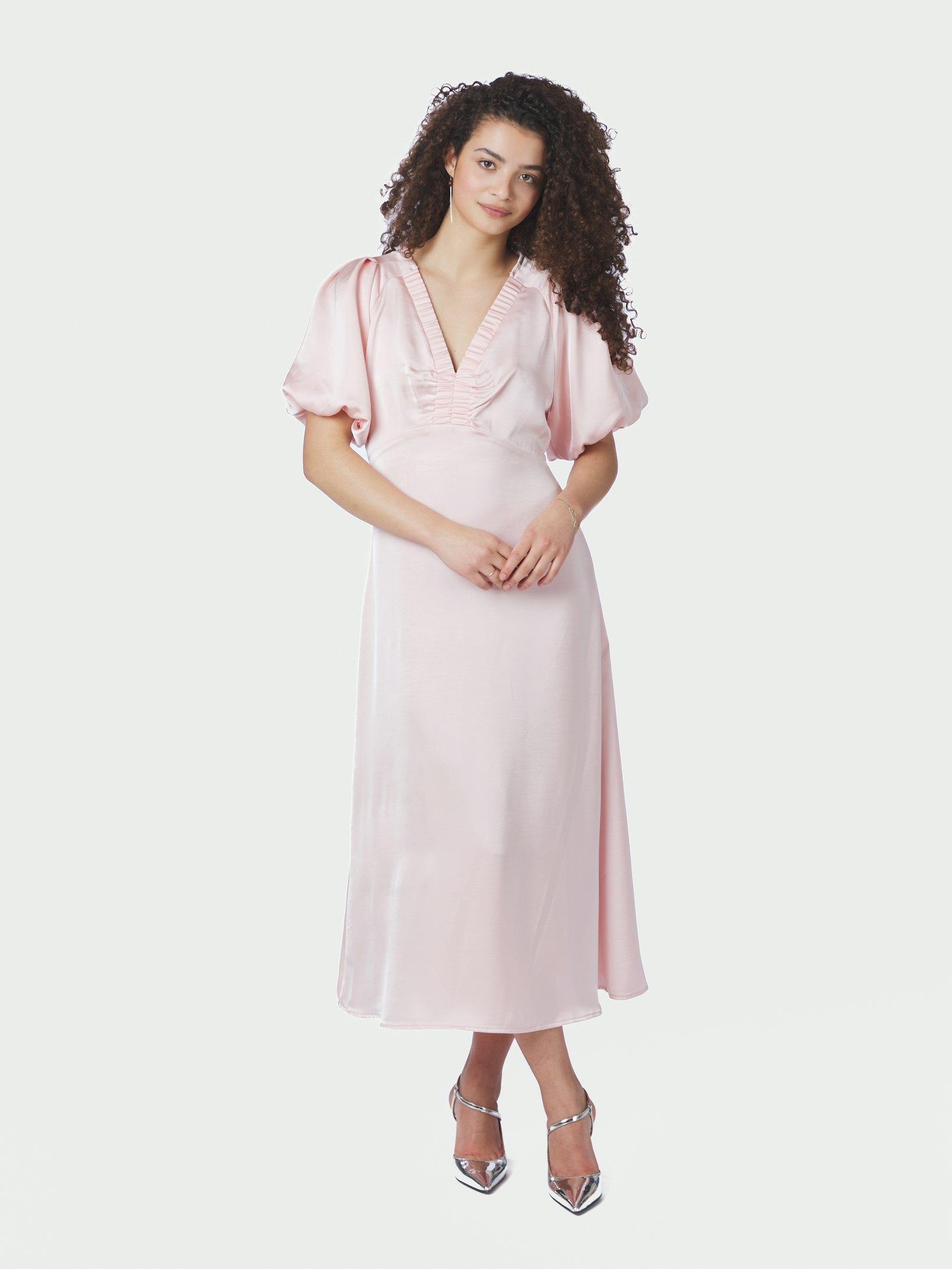 Illana Heavy Sateen Dress Light pink - 3