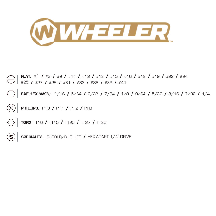Wheeler, 43-piece Gunsmithing Screwdriver Kit - 3