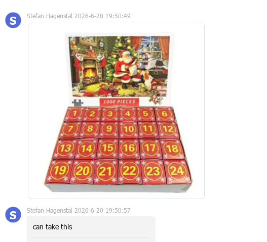 Super Juligt motiv Adventskalender 2026, Santa 1000 pusselbitar, julkalender pussel - 5