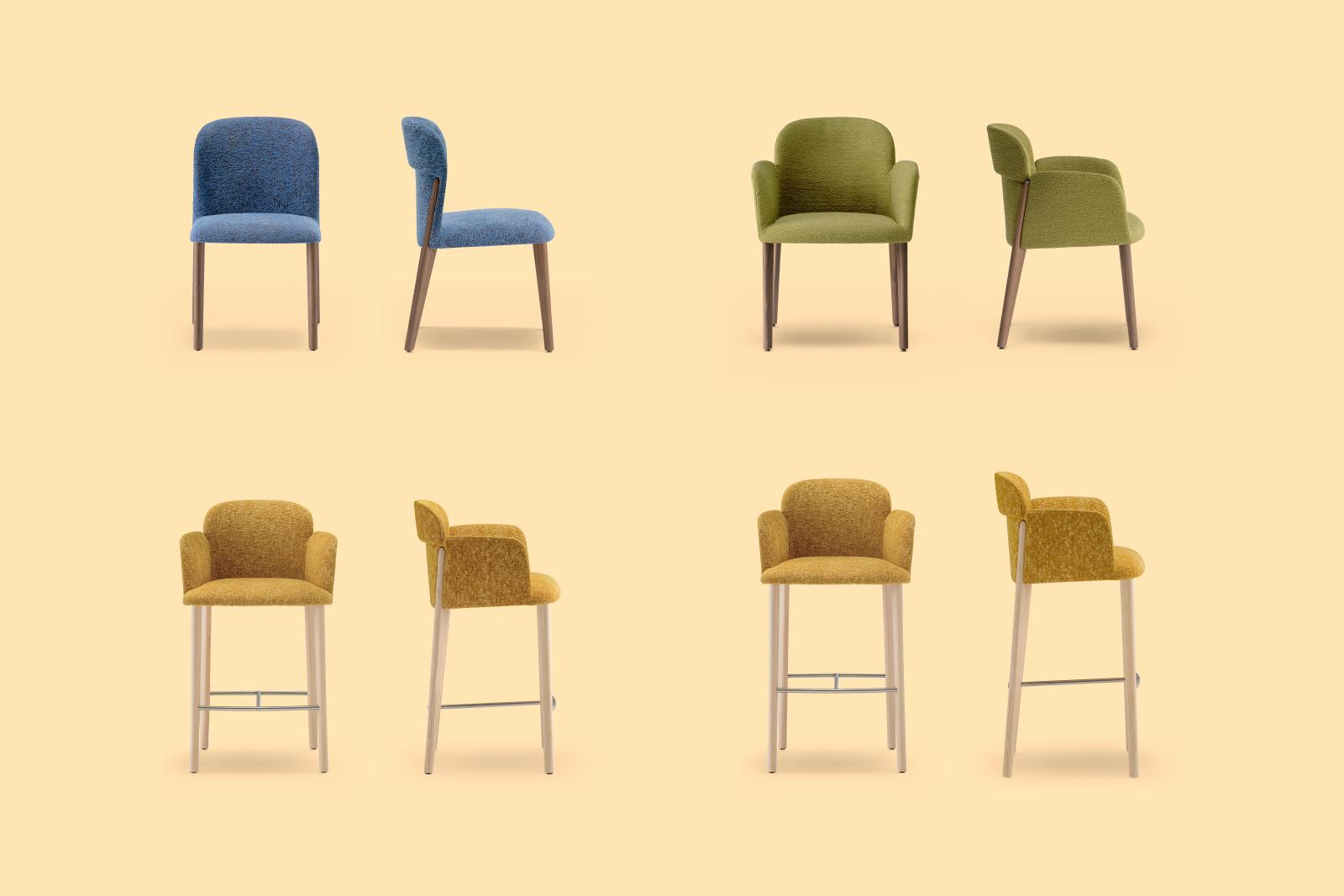 OPALE 3787 Bar Stool - 93 cm - 6