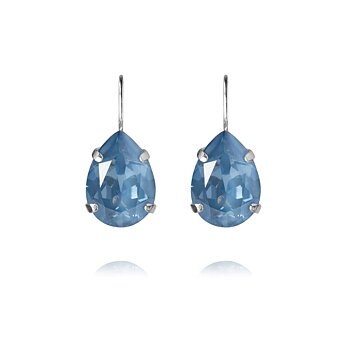 Caroline Svedbom Mini Drop Clasp örhänge rhodium denim ignite
