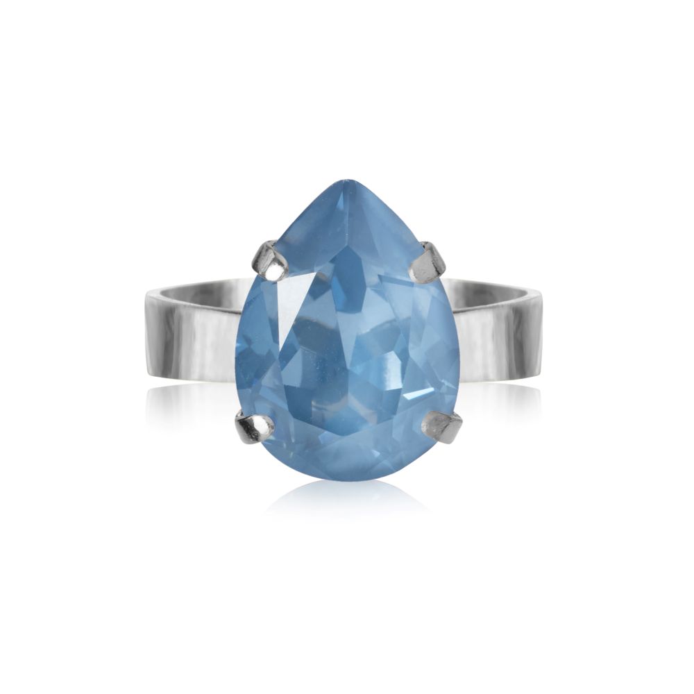 Caroline Svedbom Mini Drop ring rhodium denim ignite