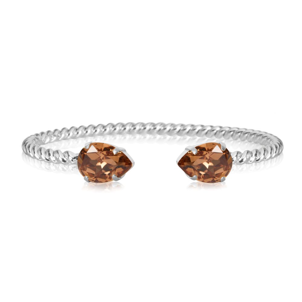 Caroline Svedbom Mini Drop armband rhodium smoked topaz