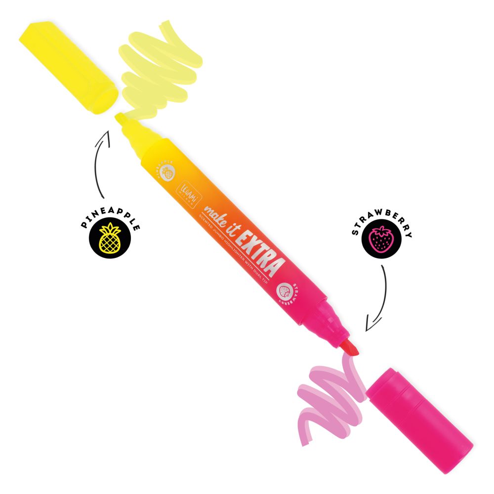 Make it extra, Yellow+Pink, Duftende Jumbo Highlighter - 3