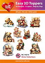 Easy 3D toppers - Winter Teddy Bears
