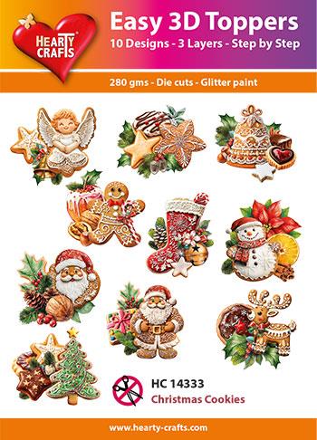 Easy 3D toppers - Christmas Cookies