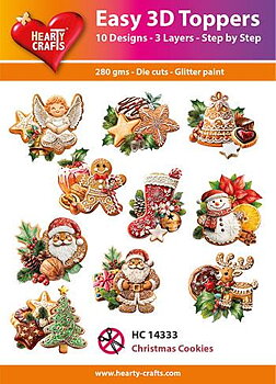 Easy 3D toppers - Christmas Cookies