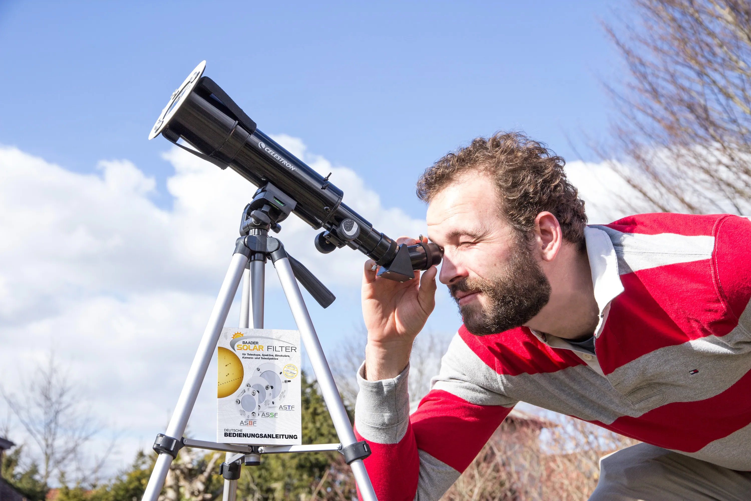 BAADER-PLANETARIUM ASSF SOLFILTER OD5.0 TILL SMÅ TELESKOP - 12