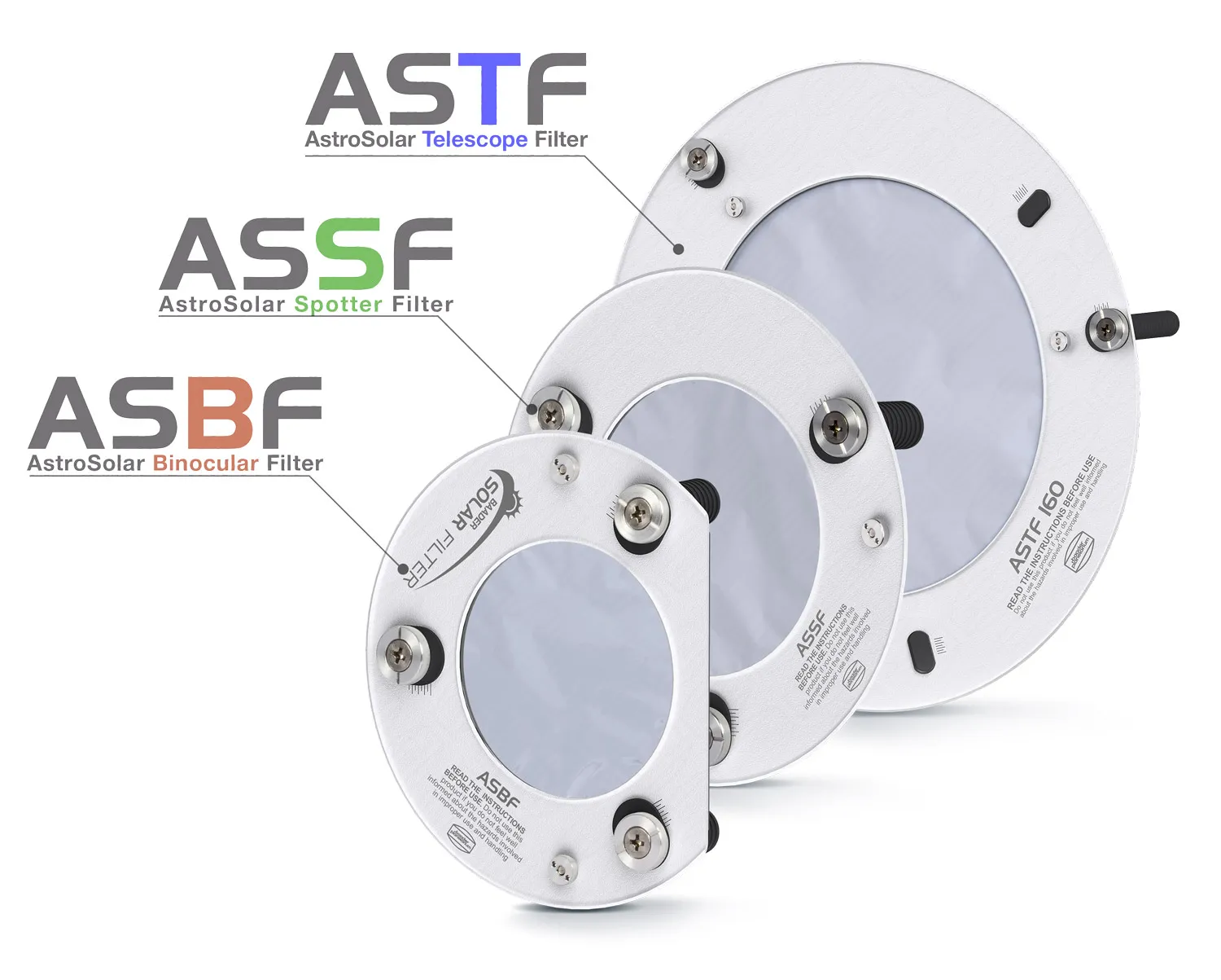 BAADER-PLANETARIUM ASSF SOLFILTER OD5.0 TILL SMÅ TELESKOP - 5
