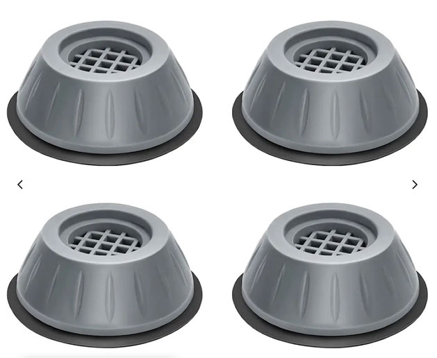 Style 1 - Vibrationsdämpande fötter till tvättmaskin/torktumlare 4 st.