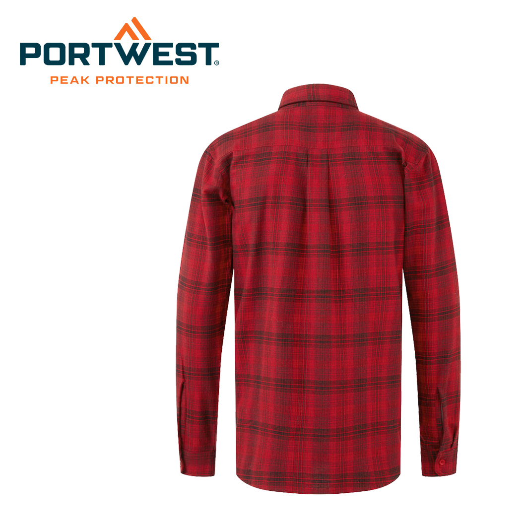 Flanellskjorte Portwest KA307 Rød - 3