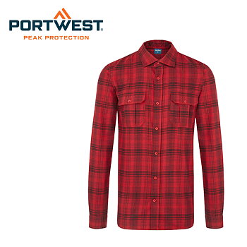 Flanellskjorte Portwest KA307 Rød
