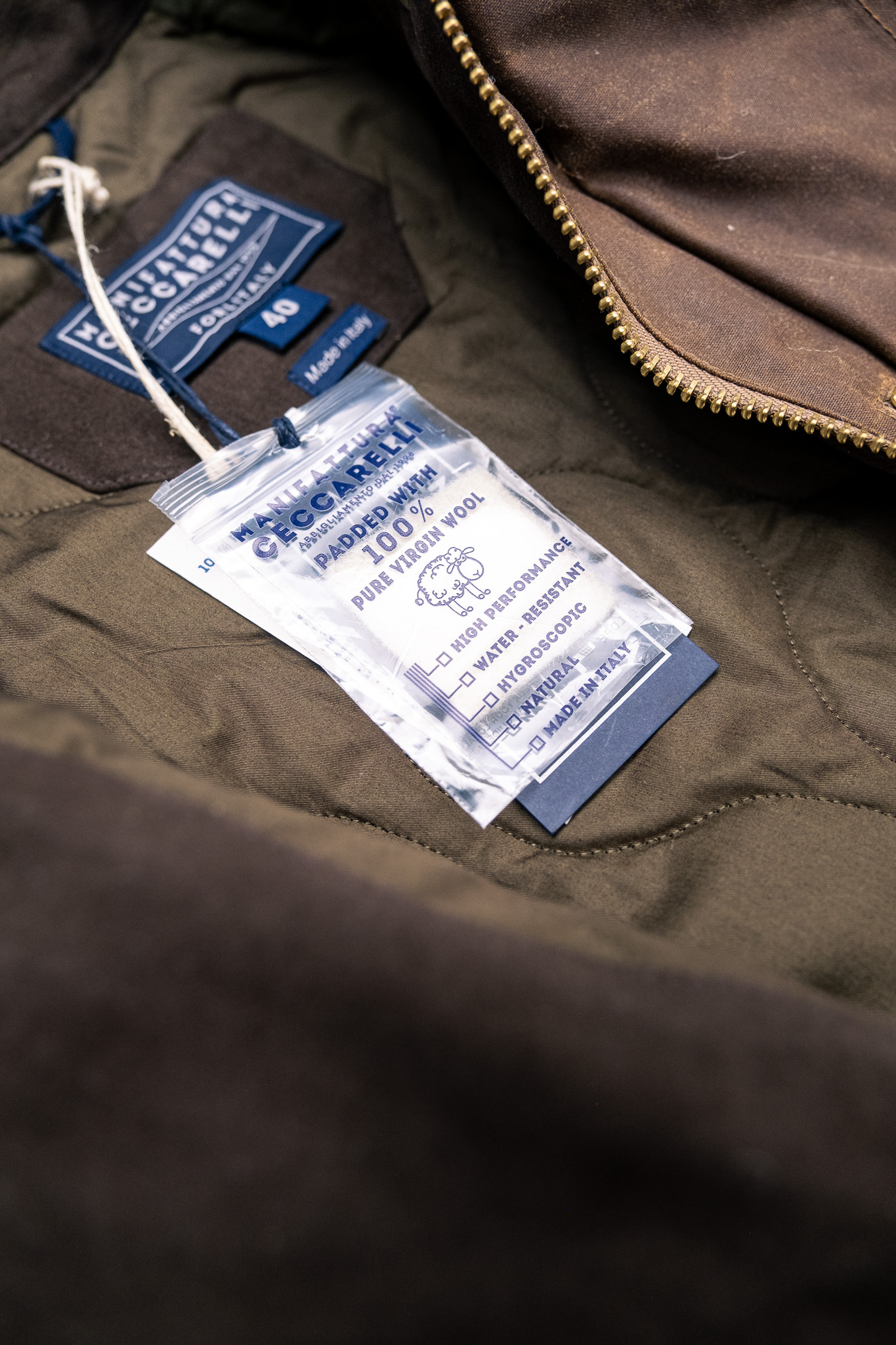 Manifattura Ceccarelli - 7051-WX Caban Jacket Dark Tan - 7