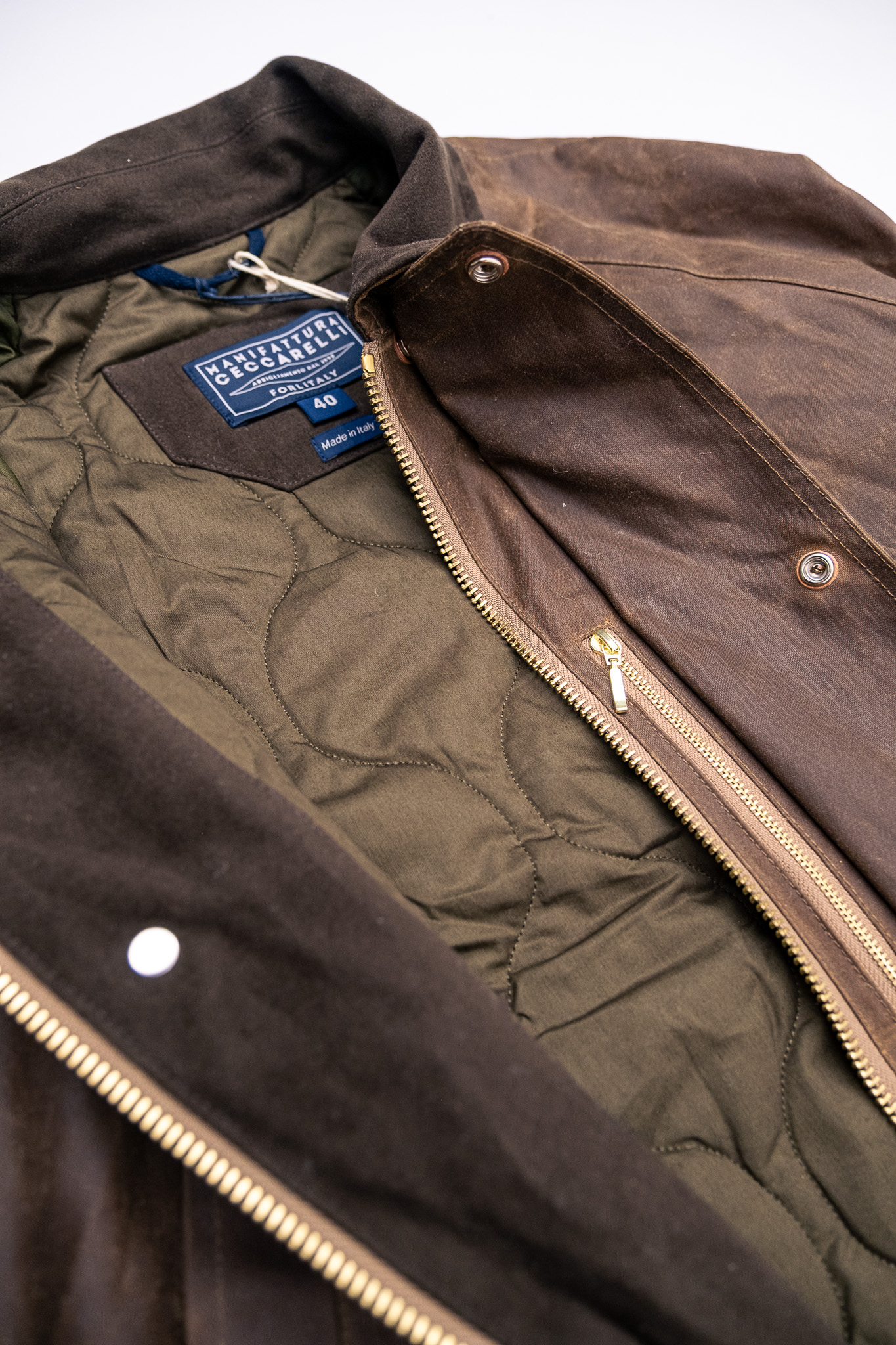 Manifattura Ceccarelli - 7051-WX Caban Jacket Dark Tan - 6