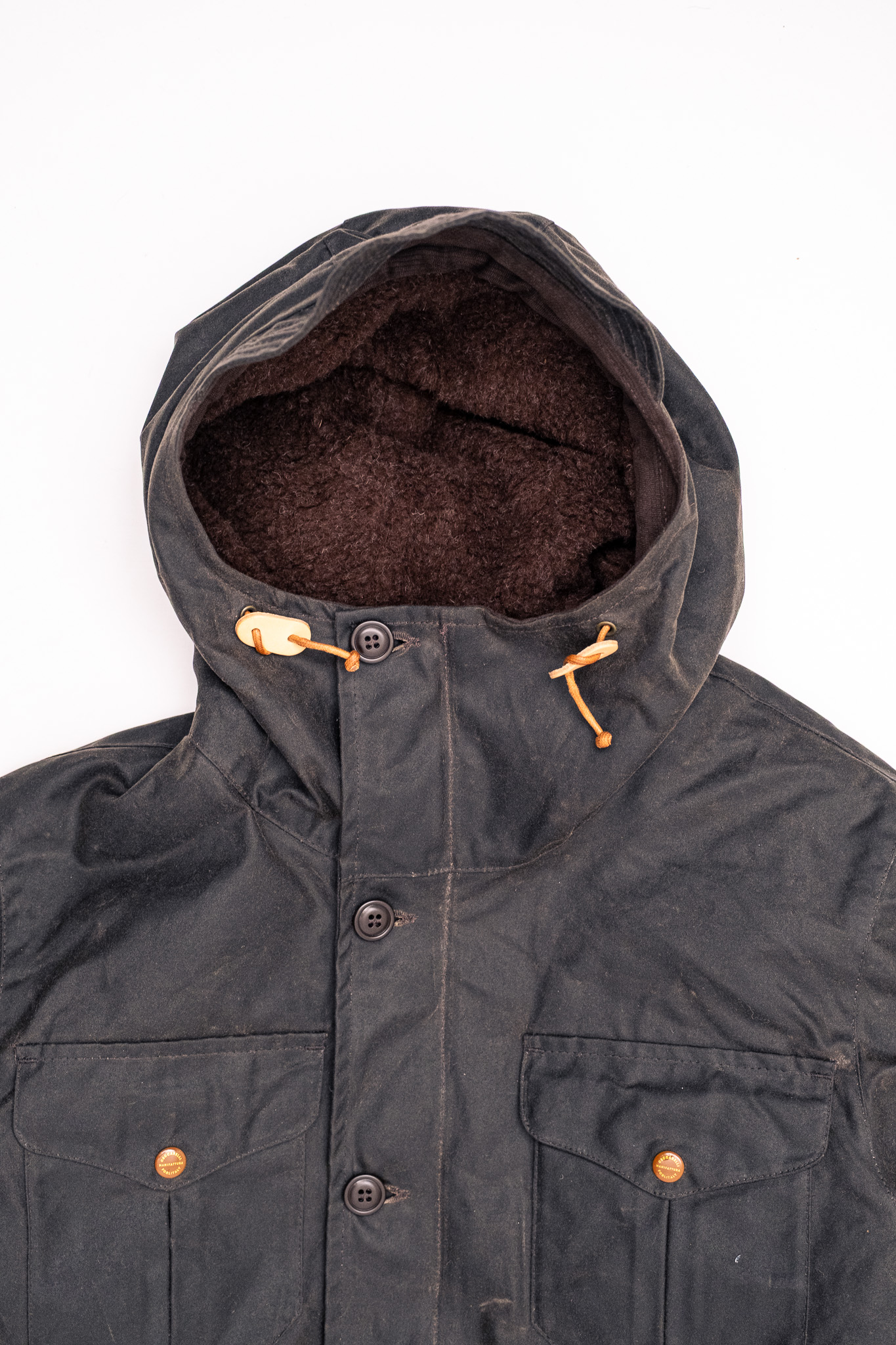 Manifattura Ceccarelli - 7096-WX Teddy Lined Weekender Coat Chocolate - 3