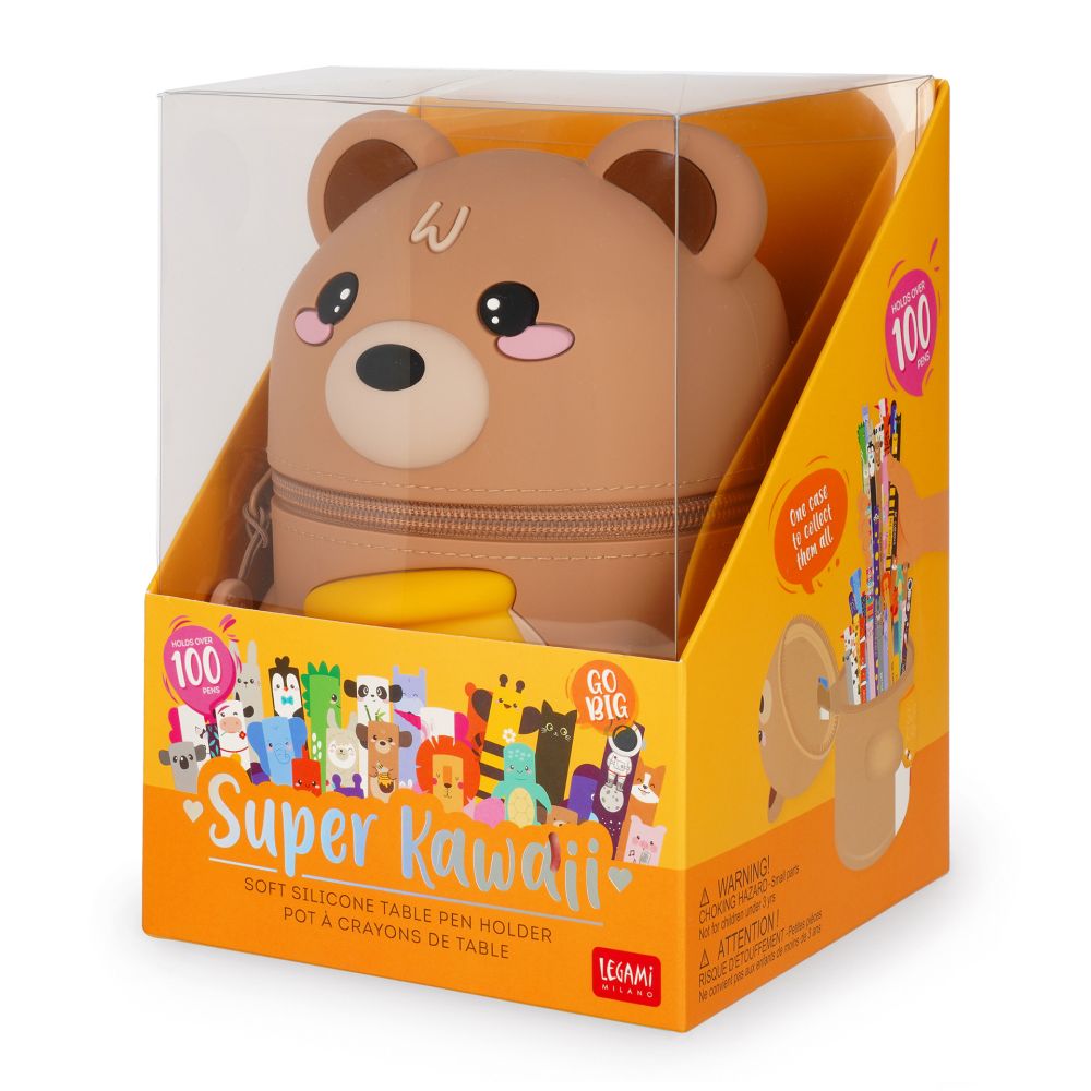 Super Kawaii Penholder, Teddy Bear - 7