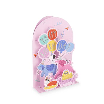 Popup Greeting card, Dog Happy Birthday (BGPU0039)