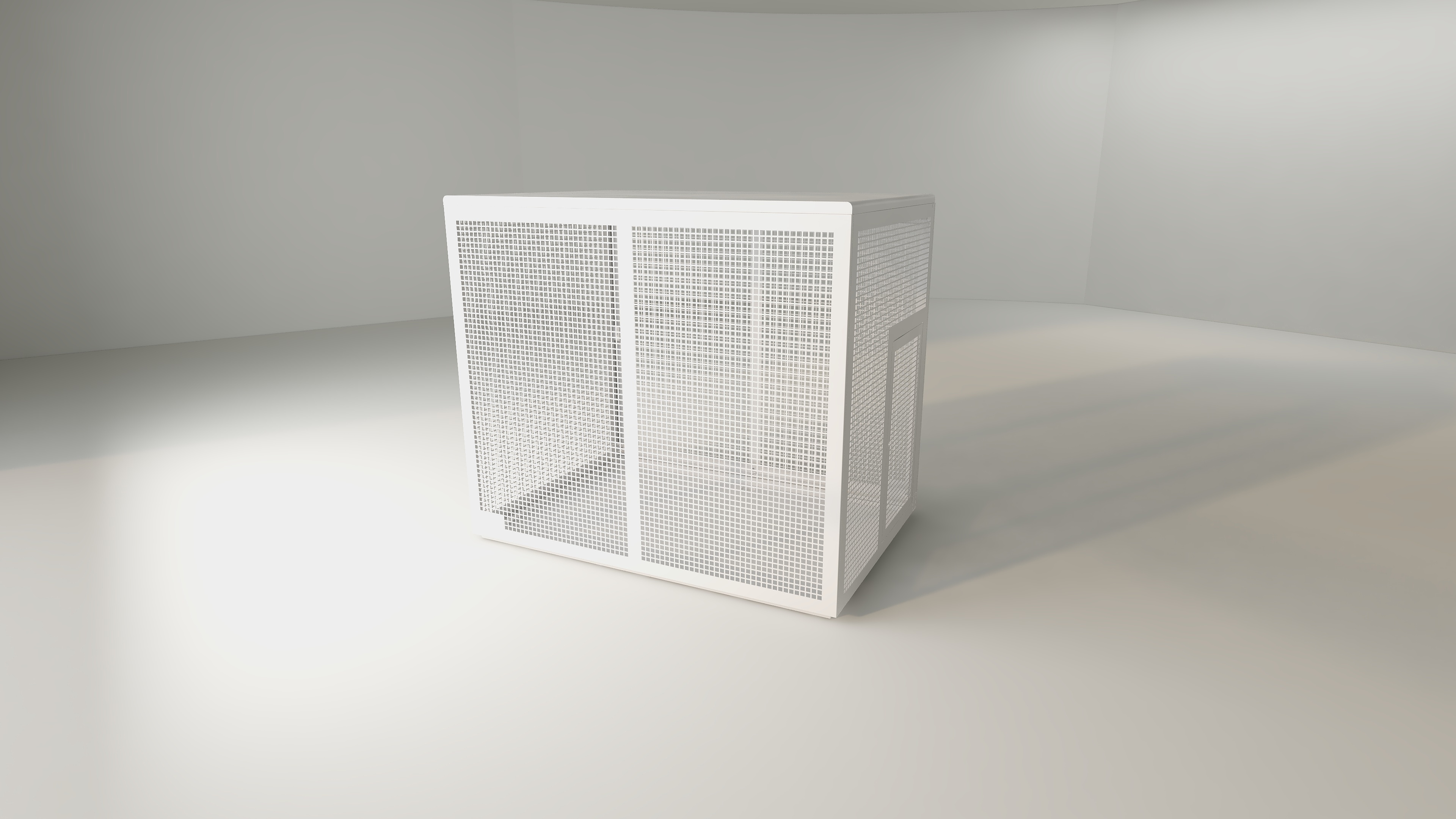 Beskyttelsesbur for utendørs del – pulverlakkert stål (1150 x 1600 x 650 mm) - 2